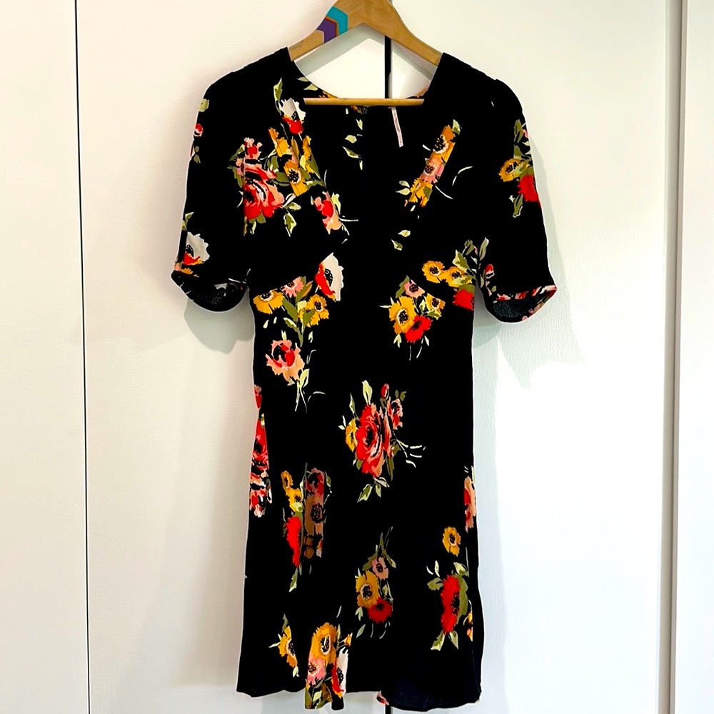 Free People Floral Mini Dress